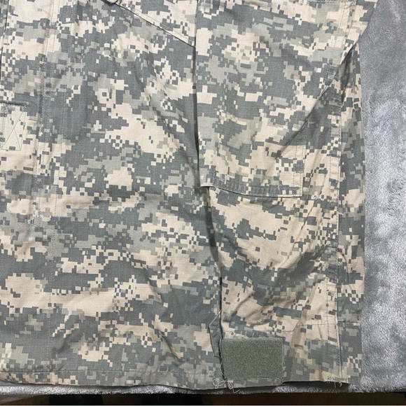 Camo Field Jacket Men’s Large Long US Army Digital Outdoors Military ACU Ripstop - Picture 3 of 13